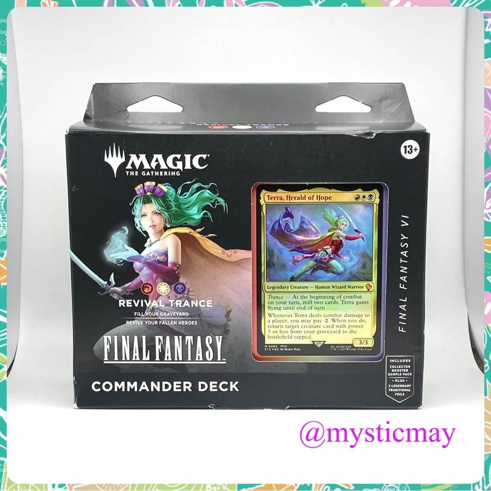 New Sealed Magic The Gathering FINAL FANTASY VI Revival Trance COMMANDER DECK